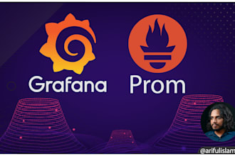 setup grafana, prometheus and create custom dashboard