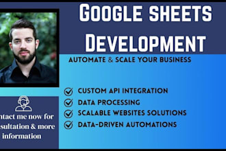 automate google sheets for apis and data processing