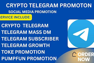 do token promotion, crypto telegram subscribers, grow telegram channel
