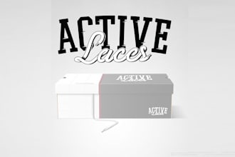 create sporty charity shoe line logo