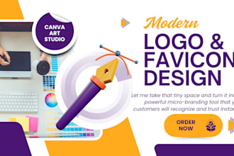 design modern favicon, website icon, logo, mobile app icon for you in 5 hrs