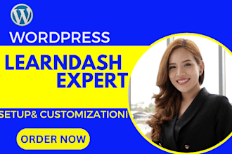 develop a elearning website using learndash tutor lms website online course