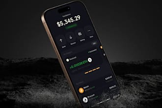 stunning flutter app for android, ios, crypto wallet app, p2p crypto trading app