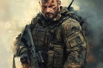 make military themed illustrations