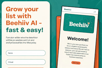 set up your beehiiv account with ai newsletter template and landing page