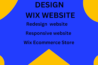 design   redesign wix responsive mobile ecommerce wix landing SEO optimized