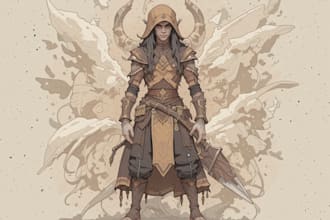 dnd character illustration and dnd character art