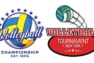 make sport t shirt championship volleyball tournament logo
