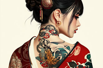 authentic japanese style tattoos for you