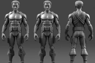 do 3d action figure, repose for 3d print,miniature diorama model,statue print