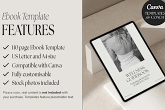design custom fitnessguide selfcare mentalhealth weightloss ebook canva editable