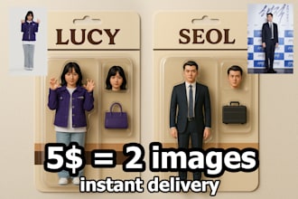 turn your photo into a viral custom action figure package