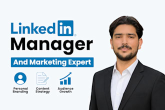 be expert linkedin marketing manager and content creator