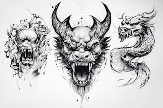 create unique custom geometric tattoo design