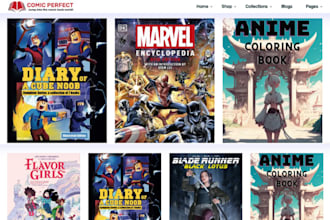 design  kids anime book shopify children book store magazine book website