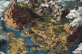 draw maps and fantasy concept art