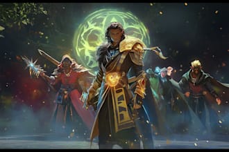 make a dnd and d and d character art illustration for you