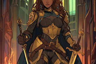 make a d and d character art and dnd art