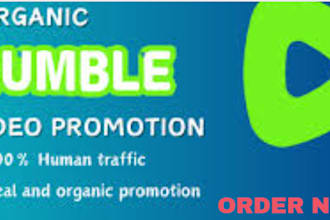 do organic promotion for your rumble video to real audence
