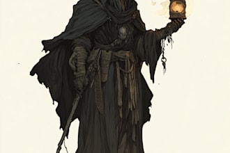 make d and d, fantasy character, dnd art, concept art