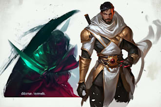 do character art, dnd, and game art
