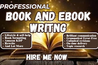 rewrite, ebook ghostwriter,self help ebook, nonfiction, kdp ghostwriter, fiction