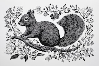 draw botanical and animal designs and patterns for you