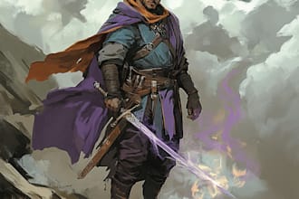 make a dnd party art and d and d character for you
