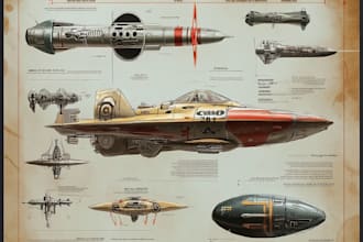 design a spaceship, sci fi illustration and sci fi art