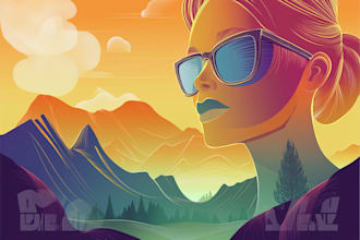 create trendy vector illustration or background