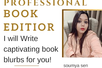 write captivating book blurbs for you