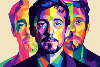 draw an awesome wpap pop art portrait style