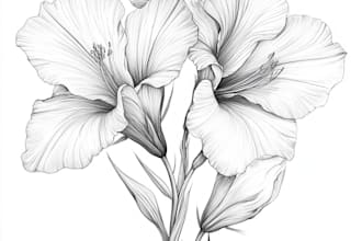 draw botanical line art of flower, plant, fruits for you