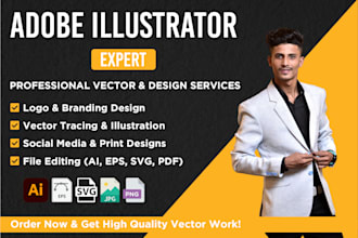 provide expert adobe illustrator vector design services