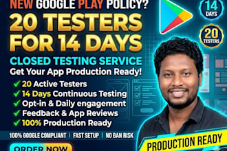 do play store 14 days 20 testers