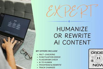 expert proofreading and humanizing of ai content for seamless flow