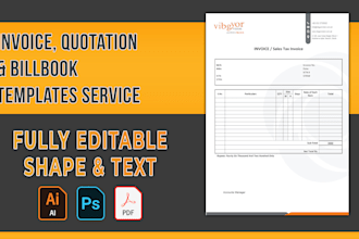 do design custom bill book, receipt books or invoice book