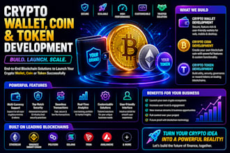 develop crypto wallet, web3, dapp, blockchain, smart contract, coin, trading bot