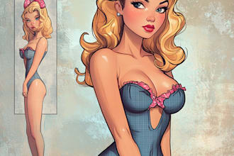 do pinup girl illustrations and pinup girl content in my own way