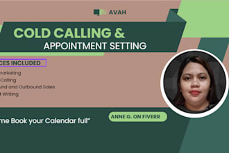 be your expert cold caller and appointment setter