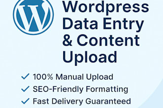 accurate wordpress data entry and content upload