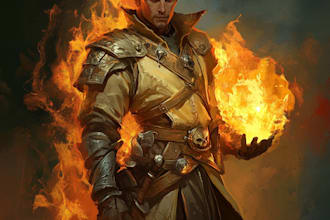 create a dnd art and d and d character for you