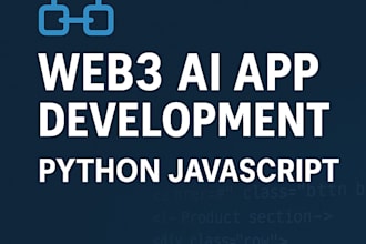 custom ai web3 app development using python and javascript