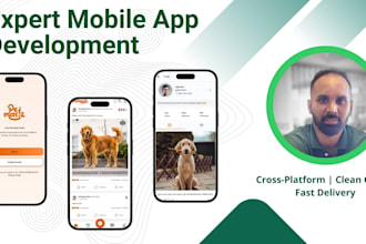 develop a professional react native expo apps for android and IOS