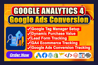 google analytics 4 setup, ga4 ecommerce tracking, ads conversion tracking, GTM
