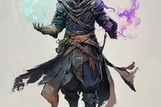 do your original and dnd character art with my art style