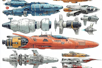 design spaceships and sci fi vehicles