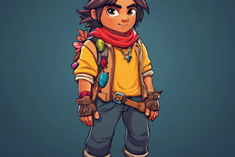 create 2d game character sprite sheet for your indie game