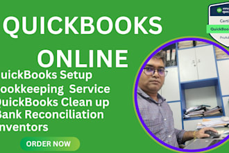 do quick books bookkeeping, cleanup, and bank reconciliation
