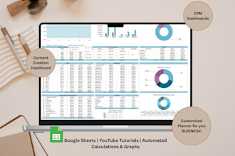 create customized google sheets and excel financial dashboard for your business